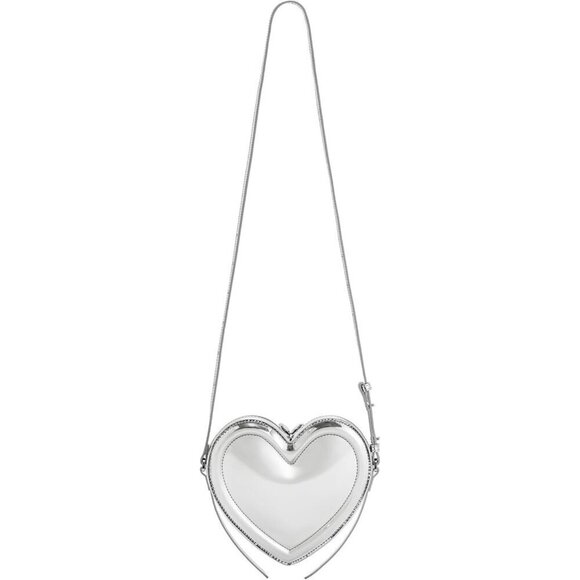 Women Sliver Arlene Heart Shaped Bag PU leather - Picture 3 of 4